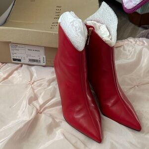 Ted Baker Bold Red Ankle Booties